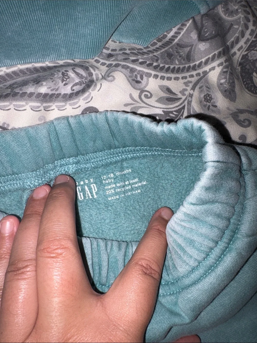 GAP Teal Sweatshirt and Jogger Set